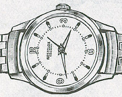 Westclox Wrist Ben Style 5 Waterproof Metal Band. 1961 Belknap Hardware and Manufacturing Company Catalog -> 2748