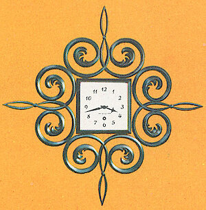 Westclox Scroll Electric Wall Clock Black. Westclox 1962 New Full Line Catalog -> 7