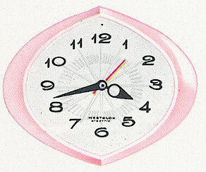 Westclox Sonnet Electric Wall Clock Pink. Westclox 1962 New Full Line Catalog -> 8