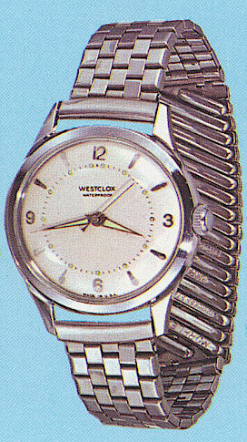 Westclox Wrist Ben Style 5 Waterproof Metal Band. Westclox 1962 New Full Line Catalog -> 11