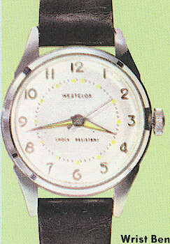 Westclox Wrist Ben Style 5 Leather Strap Plain Dial. Westclox 1962 New Full Line Catalog -> 12