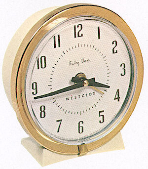 Westclox Baby Ben Style 7 White Plain. Westclox Canada 1962 Catalog -> 2