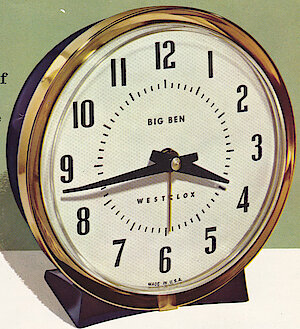 Westclox Big Ben Style 7 Black Plain. 1963 - 1964 Westclox Clock and Watch Catalog, USA; Westclox; LaSalle - Peru Illinois -> 4