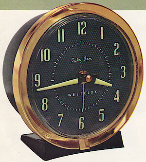 Westclox Baby Ben Style 7 Black Luminous. 1963 - 1964 Westclox Clock and Watch Catalog, USA; Westclox; LaSalle - Peru Illinois -> 4