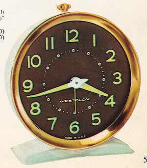 Westclox America Style 7 Ivory Luminous. 1963 - 1964 Westclox Clock and Watch Catalog, USA; Westclox; LaSalle - Peru Illinois -> 5