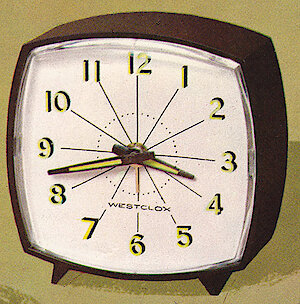 Westclox Chipper Brown Luminous. 1963 - 1964 Westclox Clock and Watch Catalog, USA; Westclox; LaSalle - Peru Illinois -> 6