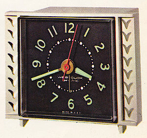 Westclox Tide Electric Antique White Luminous. 1963 - 1964 Westclox Clock and Watch Catalog, USA; Westclox; LaSalle - Peru Illinois -> 7