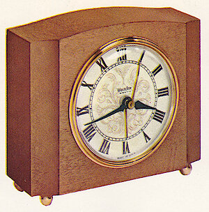 Westclox Sheraton Dark Mahogany Luminous. 1963 - 1964 Westclox Clock and Watch Catalog, USA; Westclox; LaSalle - Peru Illinois -> 8