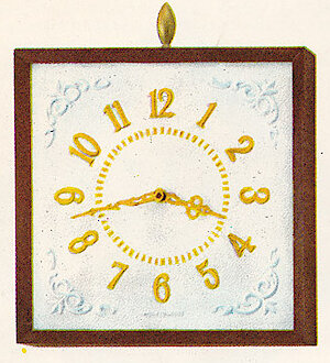 Westclox Meredith Battery Wall Clock Wood Frame. 1963 - 1964 Westclox Clock and Watch Catalog, USA; Westclox; LaSalle - Peru Illinois -> 15