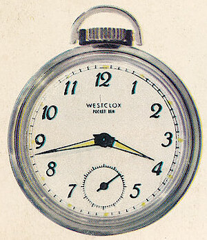 Westclox Pocket Ben Style 6 Small Second Hand Luminous. 1963 - 1964 Westclox Clock and Watch Catalog, USA; Westclox; LaSalle - Peru Illinois -> 17