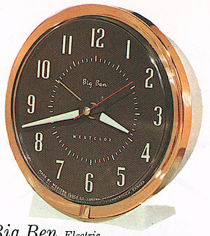 Westclox Big Ben Style 7 White Gold Luminous Electric. Westclox Canada 1962 Catalog -> 9