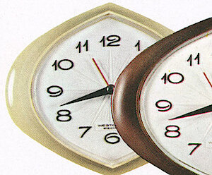 Westclox Sonnet Electric Wall Clock Yellow. Westclox Canada 1962 Catalog -> 11