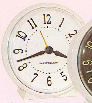 Westclox Bingo Style 4 Ivory Plain. 1964 - 65 Westclox Catalog -> 4