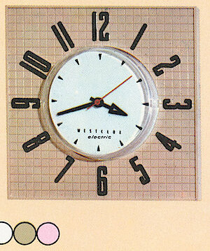 Westclox Wallmate Pink. 1964 - 65 Westclox Catalog -> 15