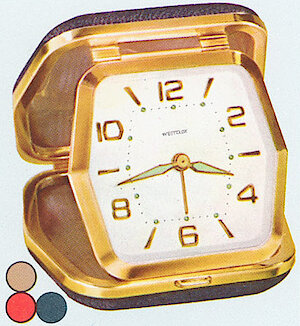 Westclox Travelmate Tan. 1964 - 65 Westclox Catalog -> 17