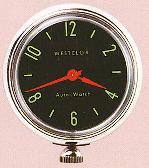 Westclox Canada Magnetic Auto Watch Black Dial Chrome Case. Westclox Canada 1964 Catalog -> 9