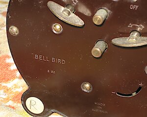 Westclox Australia Bell Bird Mahogany Luminous