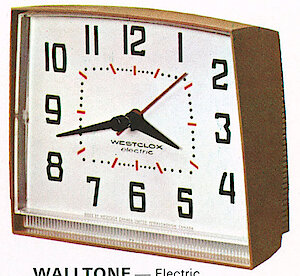 Westclox Canada Walltone Electric Wall Cocoa. Westclox Canada 1964 Catalog -> 15