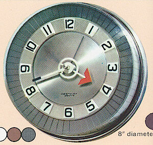 Westclox Tambourine Nutmeg. Westclox 1965 - 66 Catalog -> 16