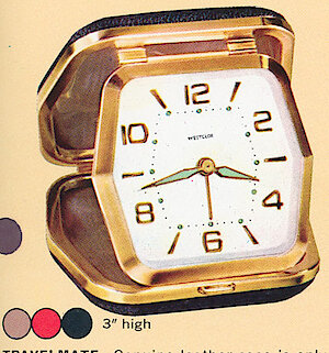 Westclox Travelmate Tan. Westclox 1965 - 66 Catalog -> 25