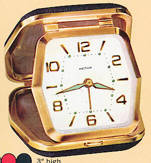 Westclox Travelmate Black. Westclox 1965 - 66 Catalog -> 25