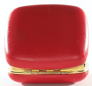 Westclox Travel Ben 7 Jewel Pillow Shaped Case Red