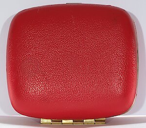 Westclox Travel Ben 7 Jewel Pillow Shaped Case Red