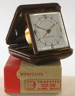 Westclox Travette Brown 1959