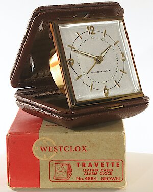 Westclox Travette Brown 1959