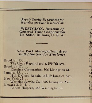 Westclox Travette Brown 1959