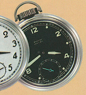 Westclox Pocket Ben Style 6 Small Second Hand Luminous Black Dial. Westclox Canada 1965 Catalog -> 8