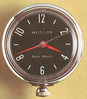 Westclox Canada Magnetic Auto Watch Black Dial Chrome Case Sweep. Westclox Canada 1965 Catalog -> 9