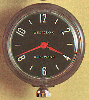 Westclox Canada Magnetic Auto Watch Black Dial Charcoal Case. Westclox Canada 1965 Catalog -> 9