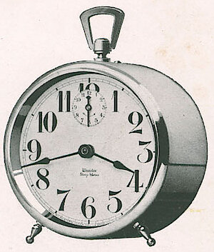 Westclox Sleepmeter Style 1 Plain. F. P. May Hardware Company 1922 -> 328