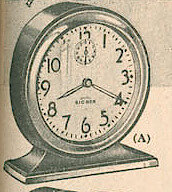 Westclox Big Ben Style 3 Chime Alarm Black Plain. Montgomery Ward Fall & Winter 1934 - 35 Catalog -> 455