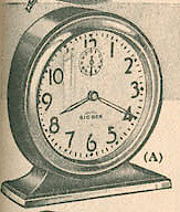 Westclox Big Ben Style 3 Chime Alarm Black Luminous. Montgomery Ward Fall & Winter 1934 - 35 Catalog -> 455