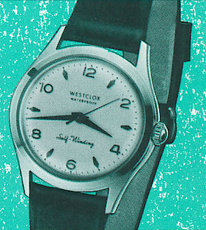 Westclox Lance Wrist Watch White Dial Black Strap. Westclox Wrist Watch Brochure -> 1