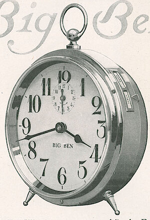 Westclox Big Ben Style 1 Nickel. 1912-10-p87-Cosmo. October 1912 Cosmopolitan Magazine, p. 87