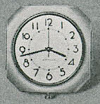 Westclox Electric Wall Clock Green. 1936-01-30-p49-HA. January 30, 1936 Hardware Age, p. 49