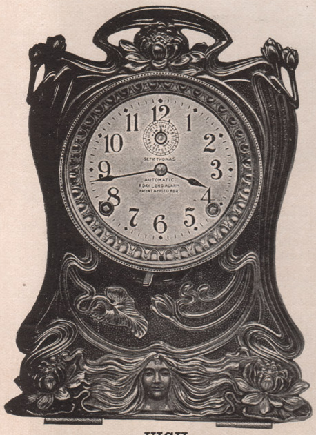 Seth Thomas Vigil Bronze Alarm Strike 1909 - 1910 Seth Thomas Clock Company Catalog No. 675 -> 3