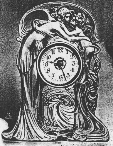 Westclox Nymph Silver Gray Plate 1907 Western Clock Manufacturing Company Catalog -> 28