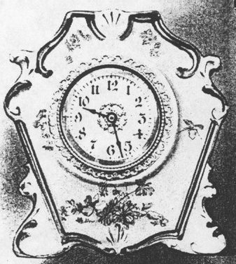 Westclox Porcelain 8338 Maroon 1907 Western Clock Manufacturing Company Catalog -> 37