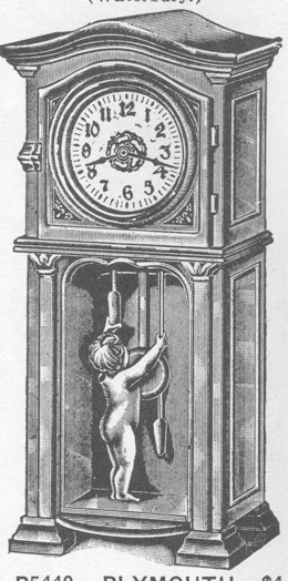 Westclox Plymouth Pompeian Bronze Young & Co., Catalogue of Clocks, Illustrated & Priced, 1911 -> 54