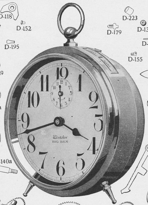 Westclox Big Ben Style 1a Non Luminous 1919, First Aid for Injured Westclox, Western Clock Co. - Makers of Westclox; LaSalle - Peru; Illinois -> 23