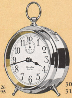 Westclox Baby Ben Style 1 Luminous 1930 Westclox Color Brochure; Western Clock Company; La Salle; Illinois; USA -> 1930s-colors-1