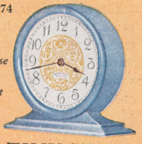 Westclox Tiny Tim Yellow Crackle 1930 Westclox Color Brochure; Western Clock Company; La Salle; Illinois; USA -> 1930s-colors-2