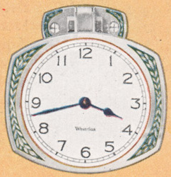 Westclox Auto Clock Plain 1930 Westclox Color Brochure; Western Clock Company; La Salle; Illinois; USA -> 1930s-colors-2