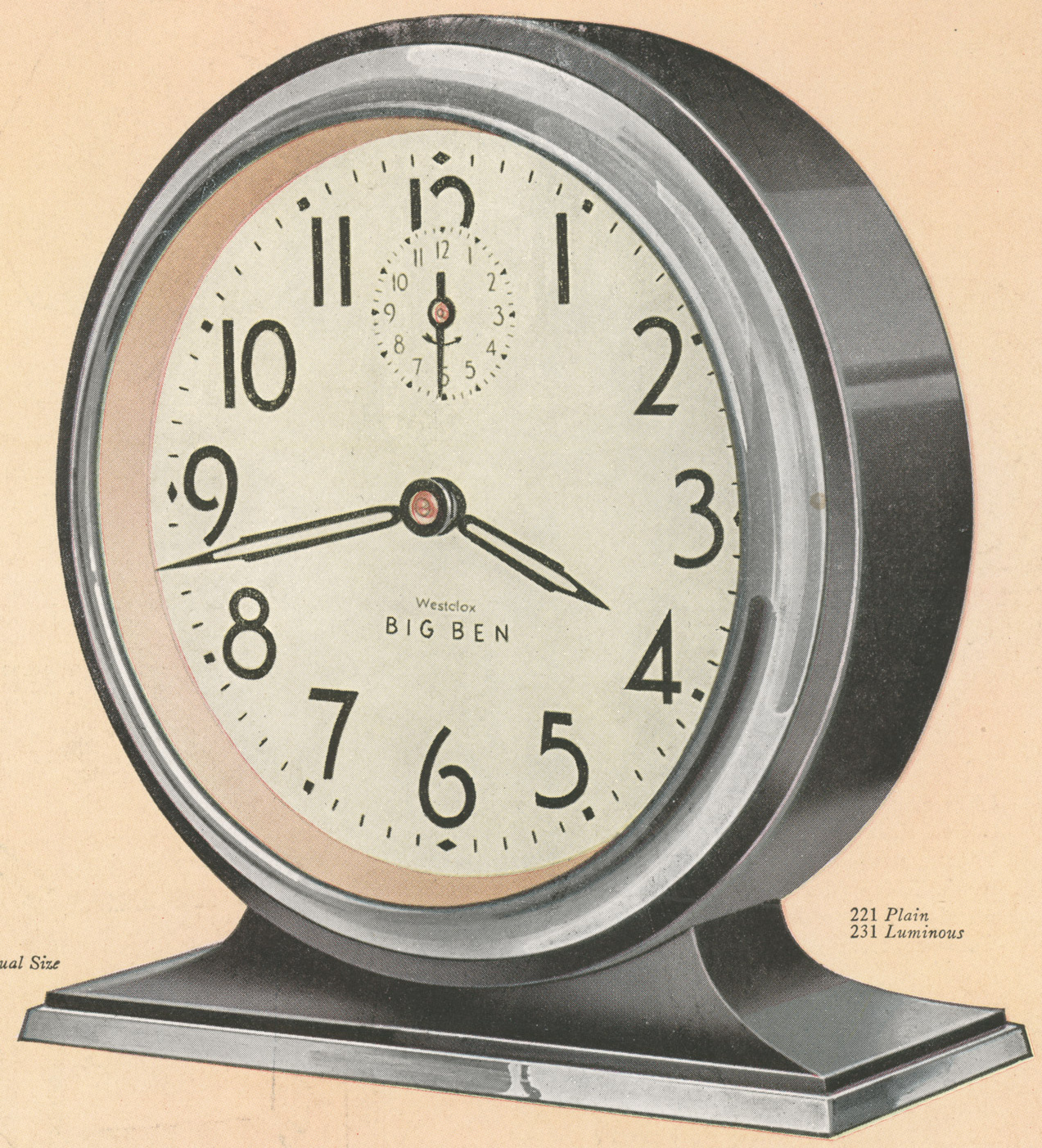 1931 big ben alarm clock sound ll bean