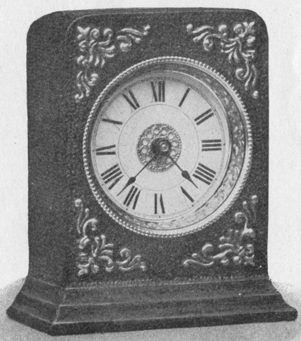 Westclox F W Gold Decorations Ivorine Dial 1903 Western Clock Mfg. Co. Catalog -> 11