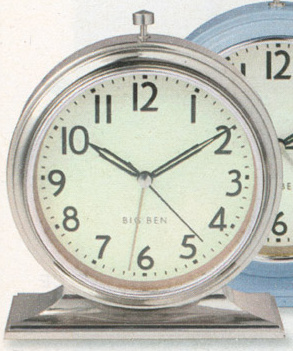 Westclox Big Ben Style 3 Butler Nickel White Dial Battery Reproduction L.L. Bean Last Minute Gifts 2013 Catalog -> 75